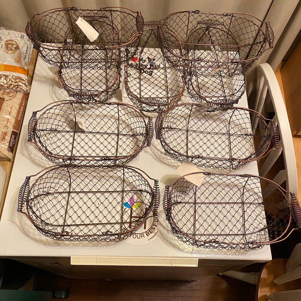 9 Metal Baskets